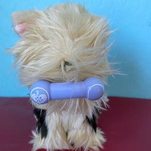 American Girl- Retired Black and Tan Terrier Puppy + Magnetic Bone